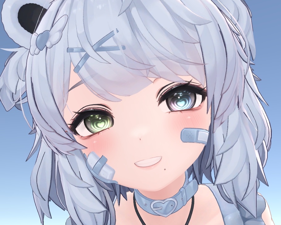 【 7 Avater 対応】角度によって色が変わる！♡カラフルハートアイテクスチャ♡