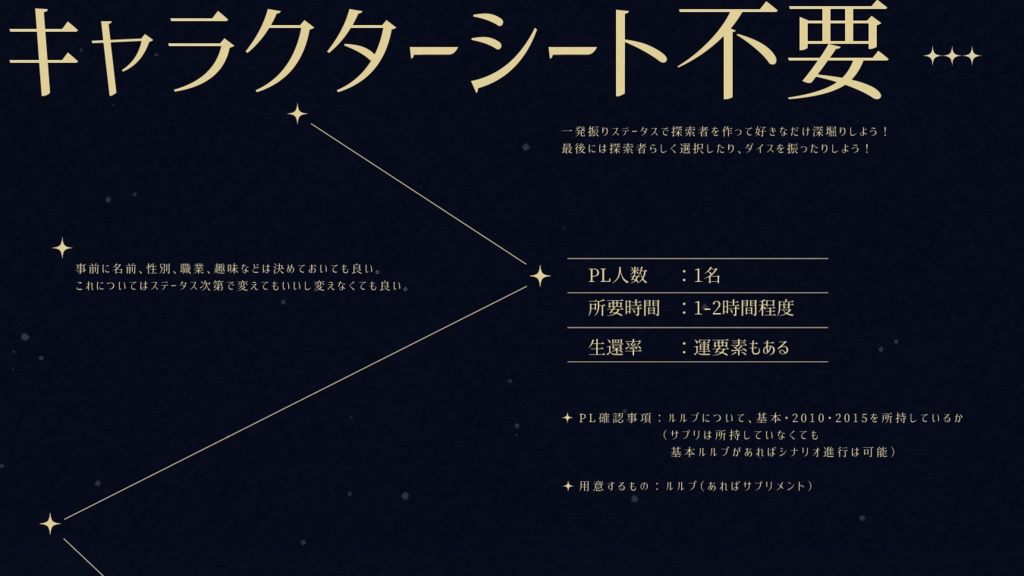 CoC『星の微睡み』