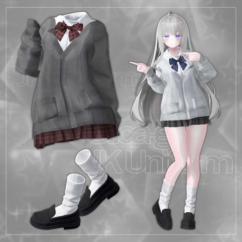 JK Uniform [7アバター対応] - silica-gel - BOOTH