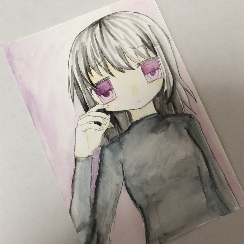 水彩画　匿名配送