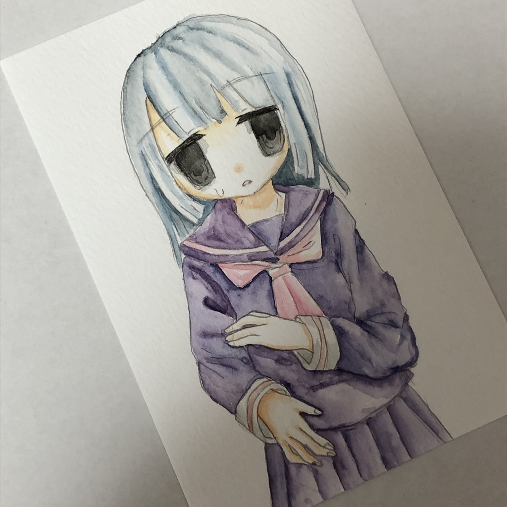 水彩画　匿名配送
