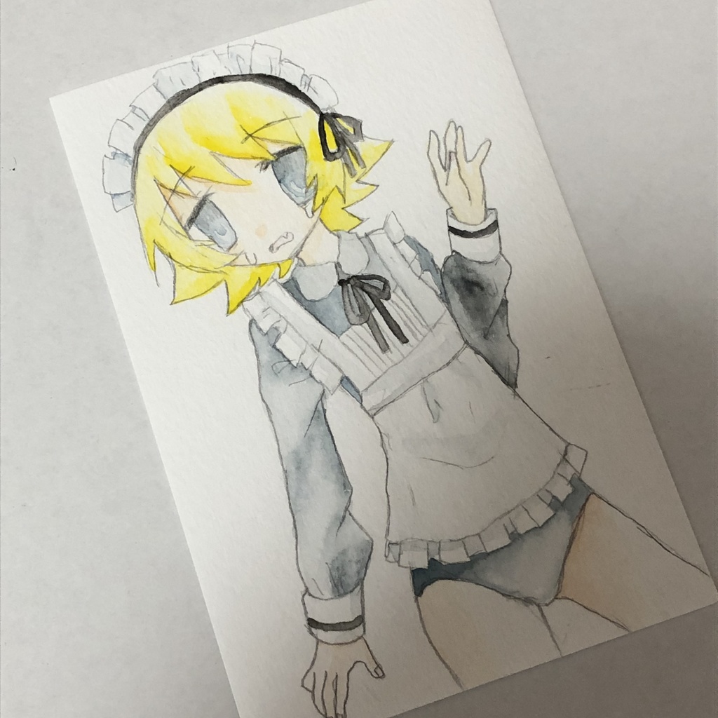 水彩画 匿名発送