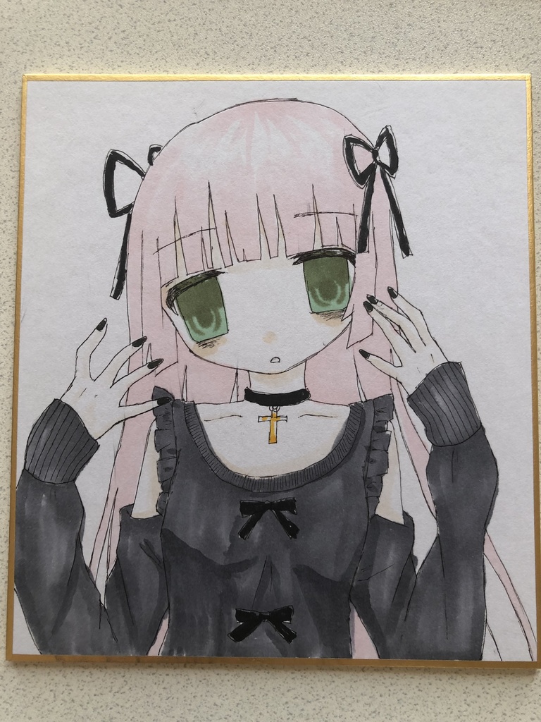 ミニ色紙原画 匿名発送