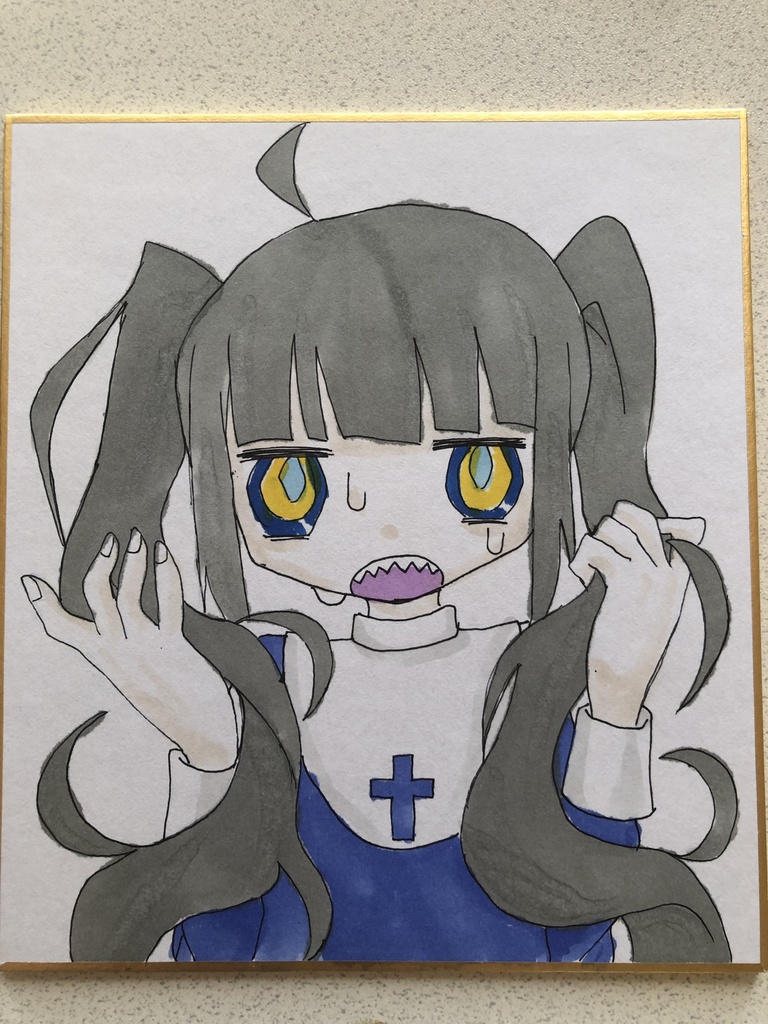 ミニ色紙原画 匿名発送