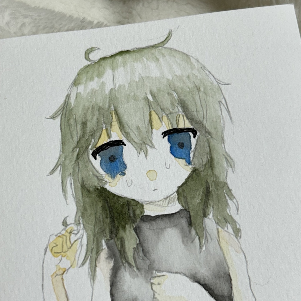 水彩画 匿名発送