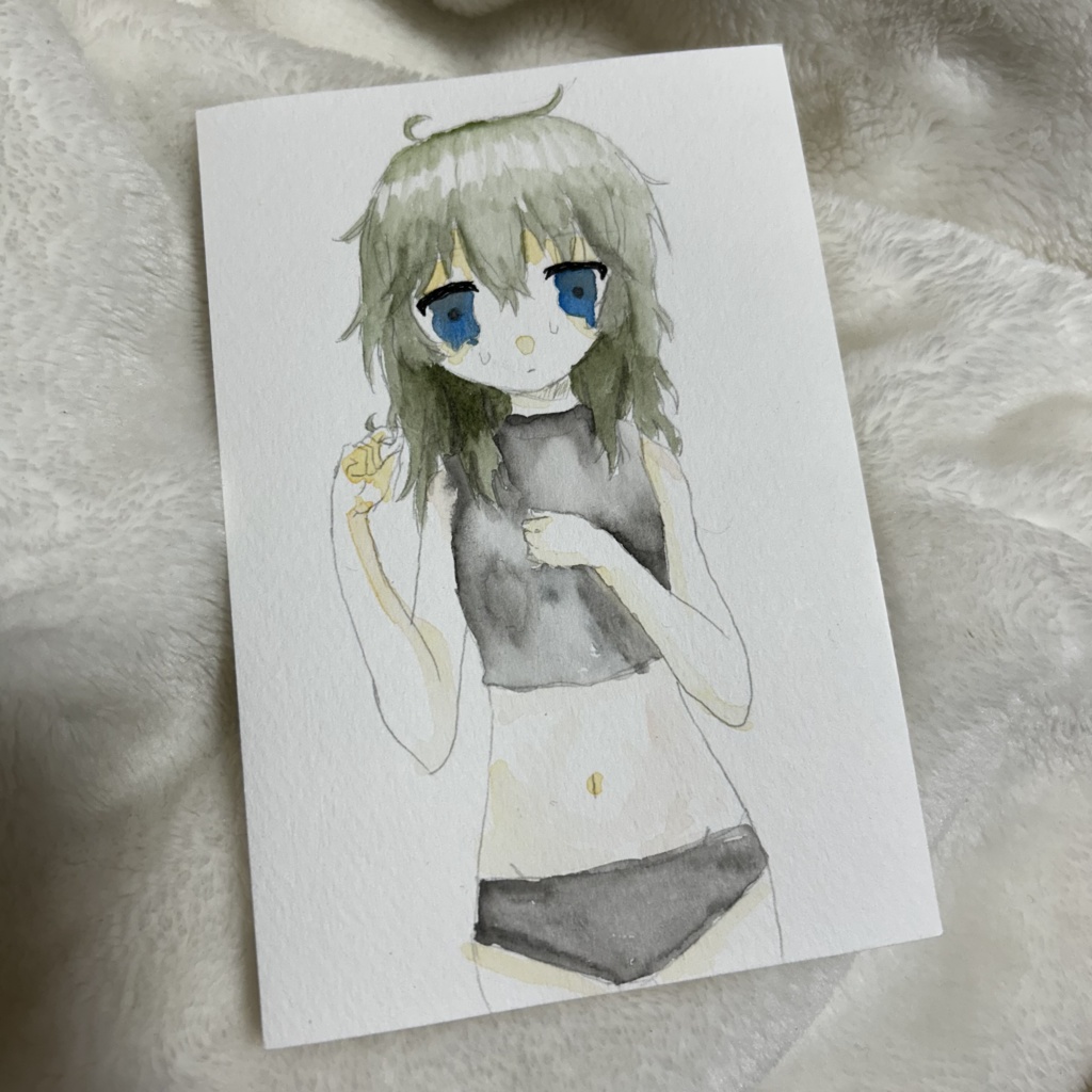 水彩画　匿名発送