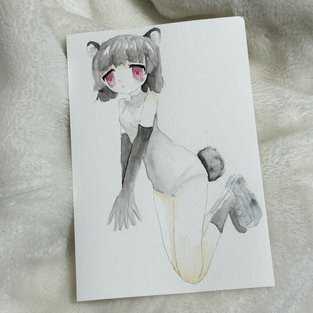 水彩画　匿名発送