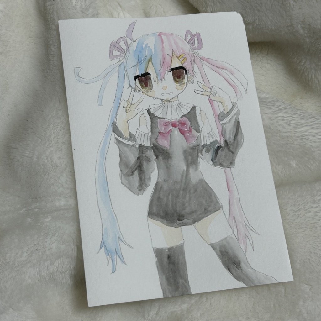 水彩画　匿名発送