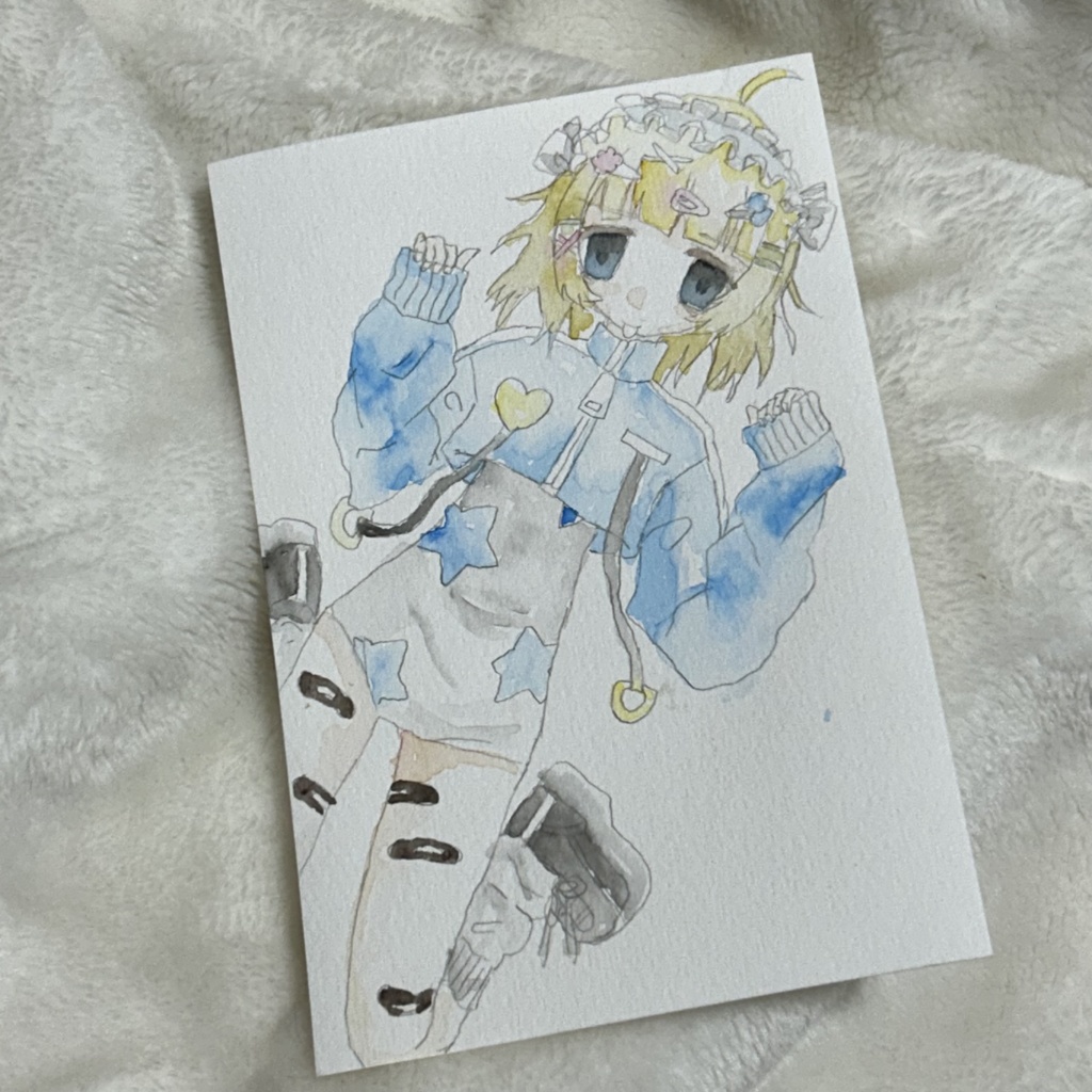 水彩画　匿名発送