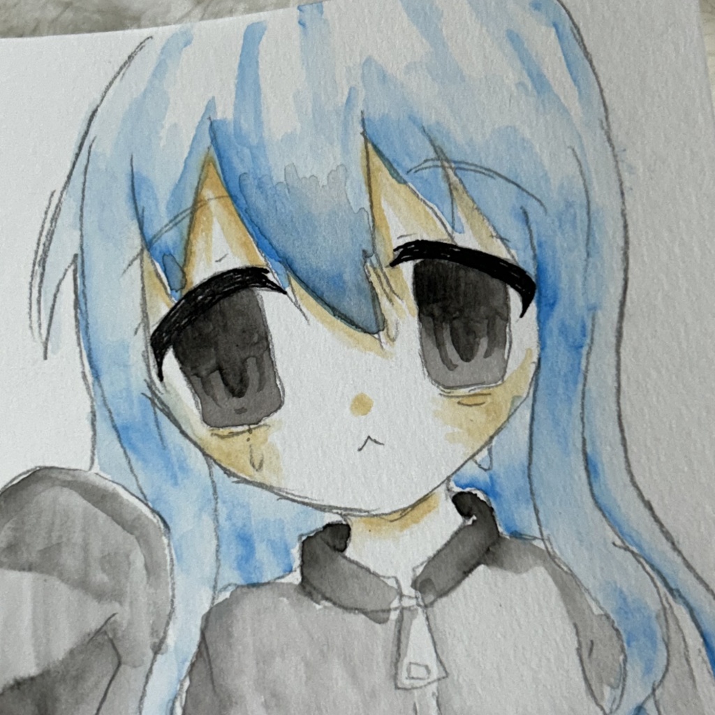 水彩画 匿名発送