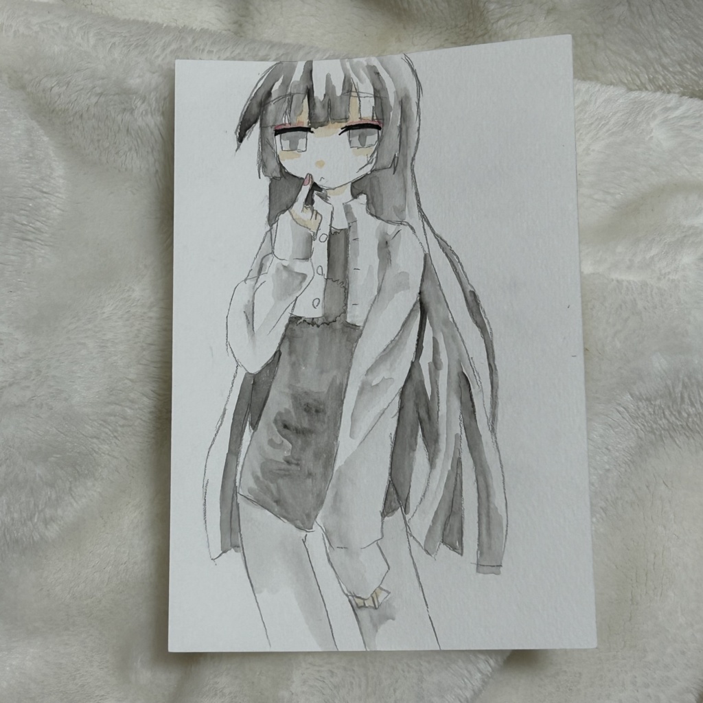 水彩画　匿名発送