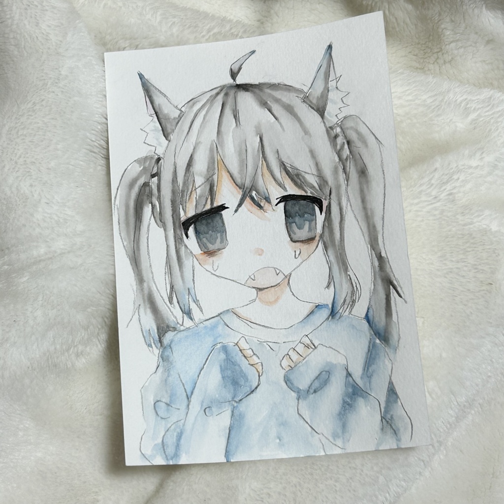 水彩画　匿名発送