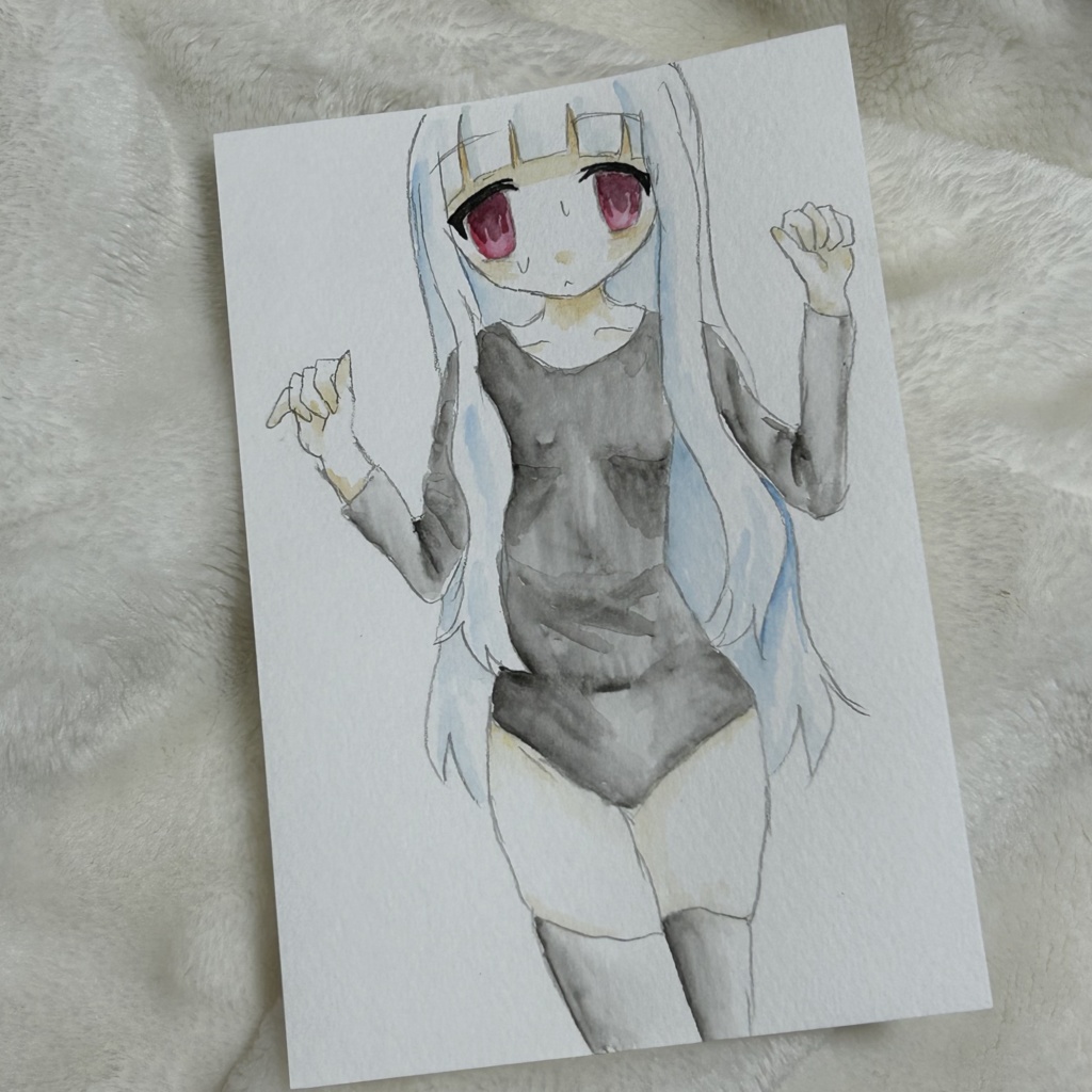水彩画　匿名発送