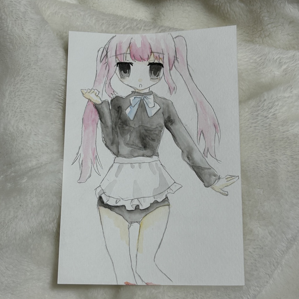 水彩画　匿名発送