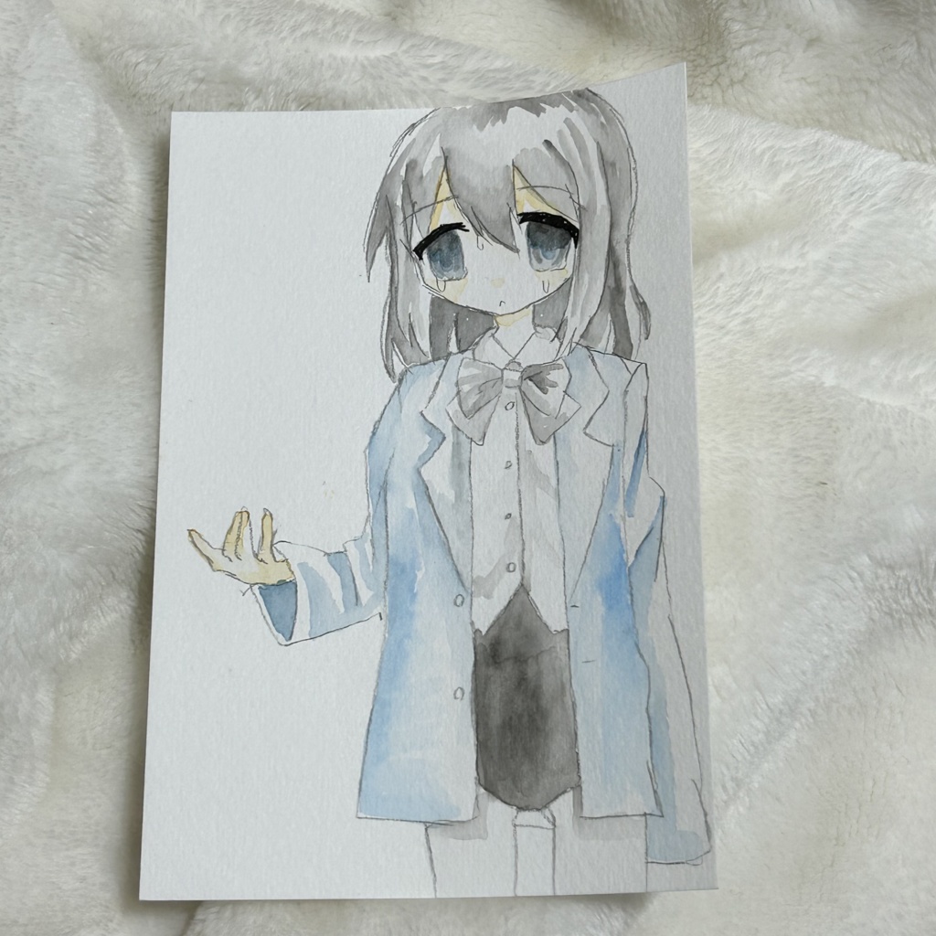 水彩画　匿名発送