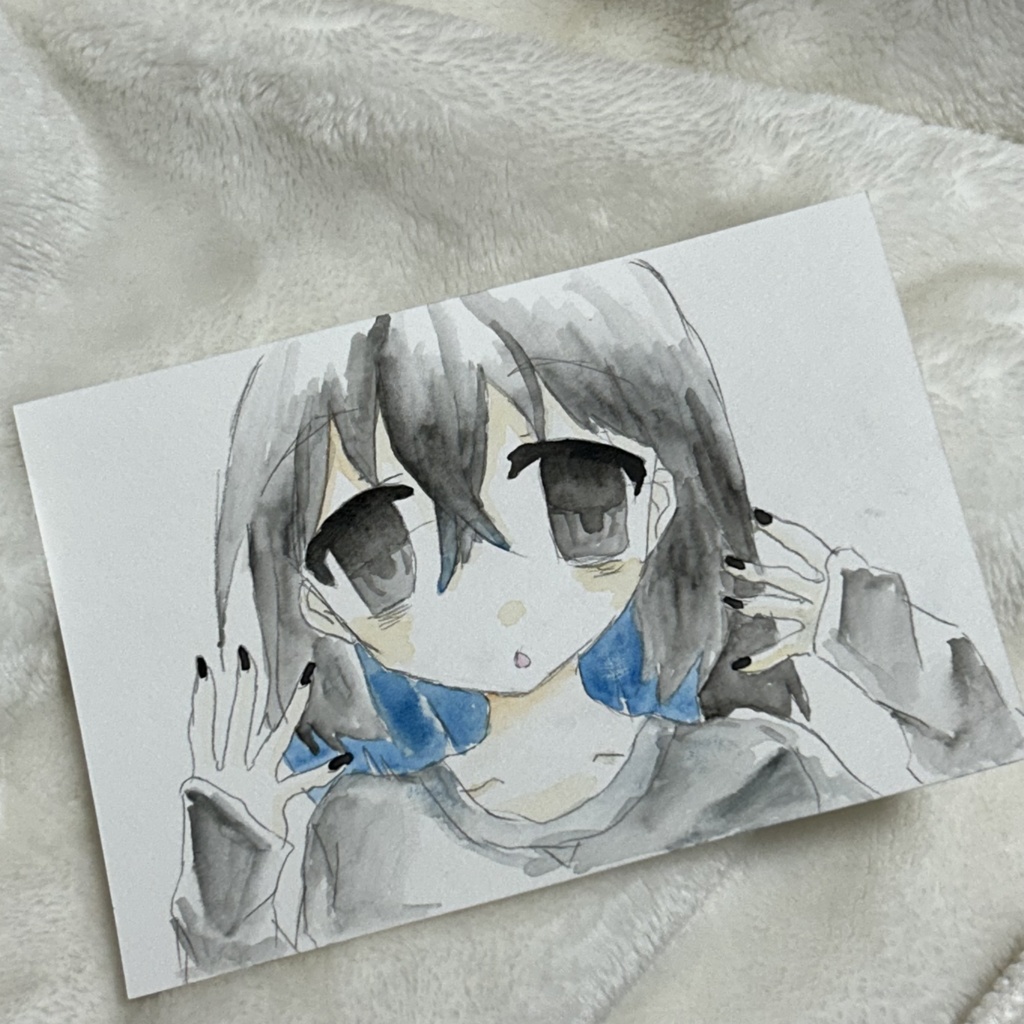 水彩画　匿名発送