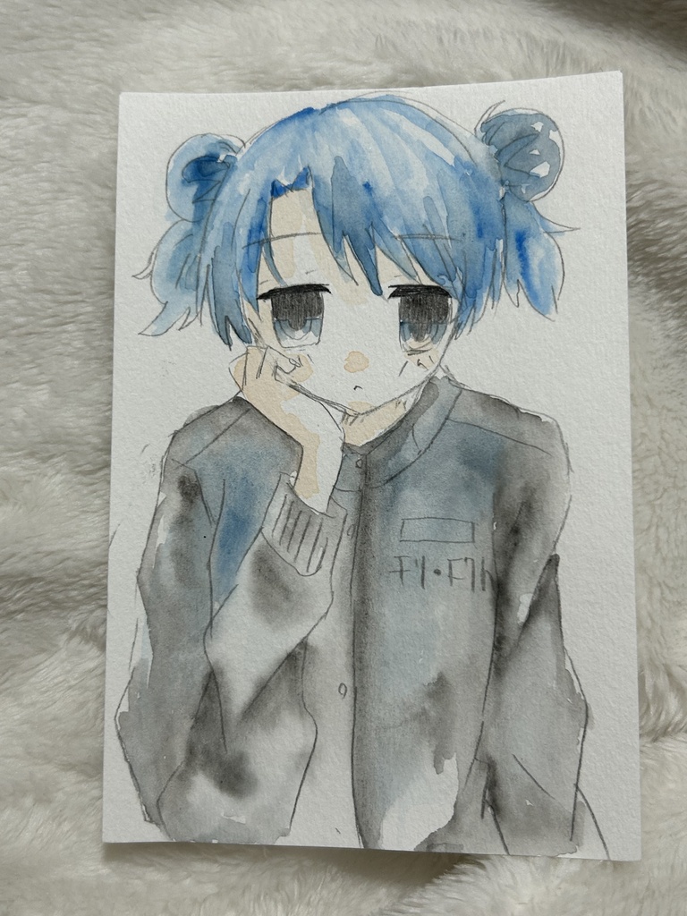 水彩画 匿名発送
