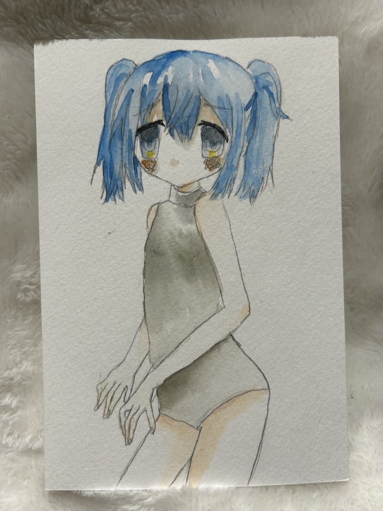 匿名発送　水彩画