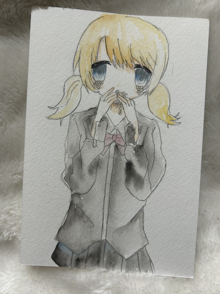 匿名発送　水彩画