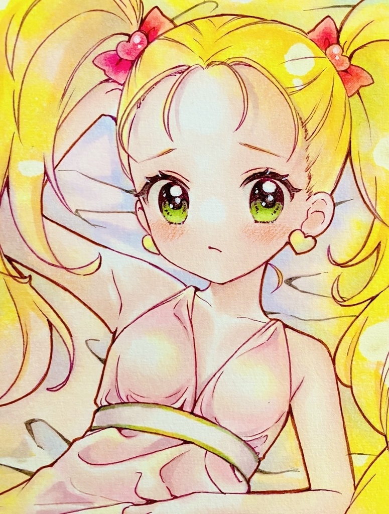 手描きイラスト　プリキュア  シャイニールミナス