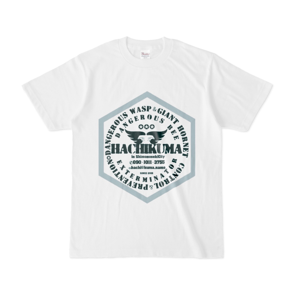 ハチクマ下関販促TシャツAタイプ