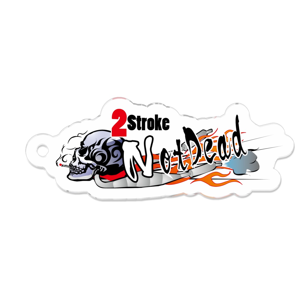 「2Stroke Not Dead」アクリルキーホルダー