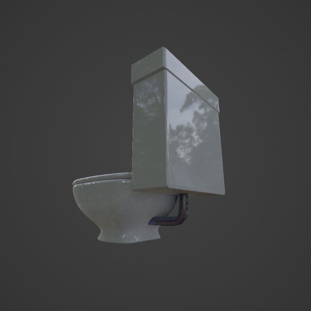 【3D素材】シンプルなトイレ【Blender / FBX】
