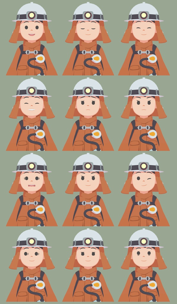 ウエコ作成3Dモデル【消防士】