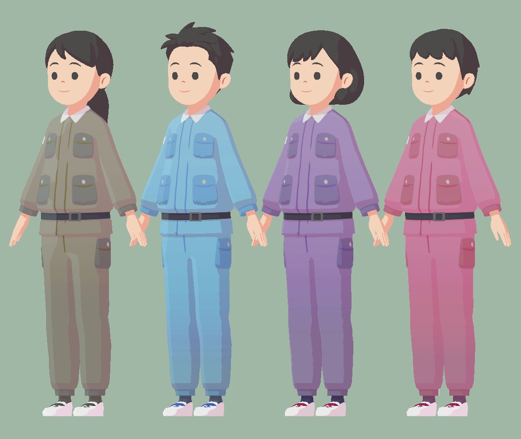 ウエコ作成3Dモデル【清掃員】