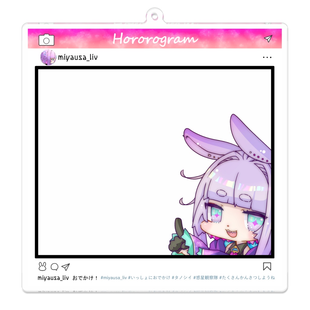 ホロログラムアクリルキーホルダー(冥兎Ver.)