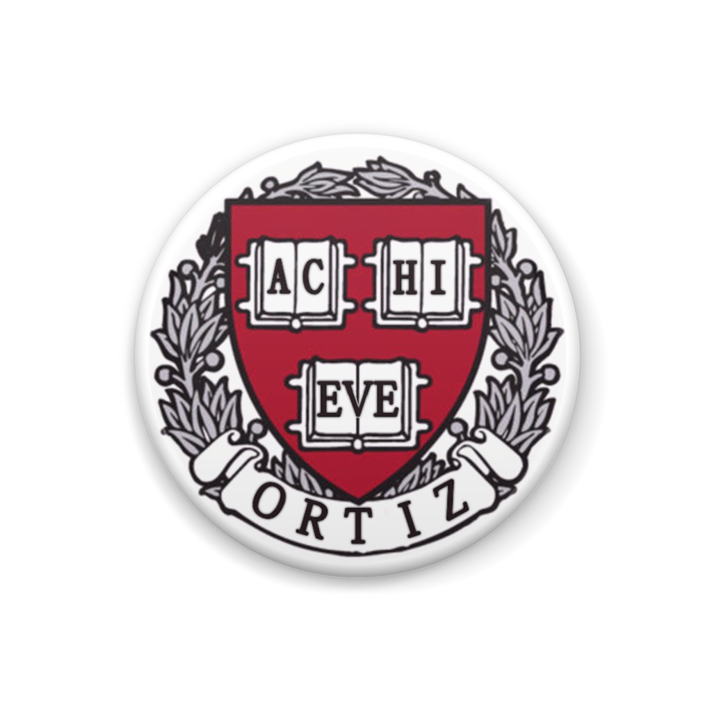 オルティース大学　ロゴマーク　缶バッジ