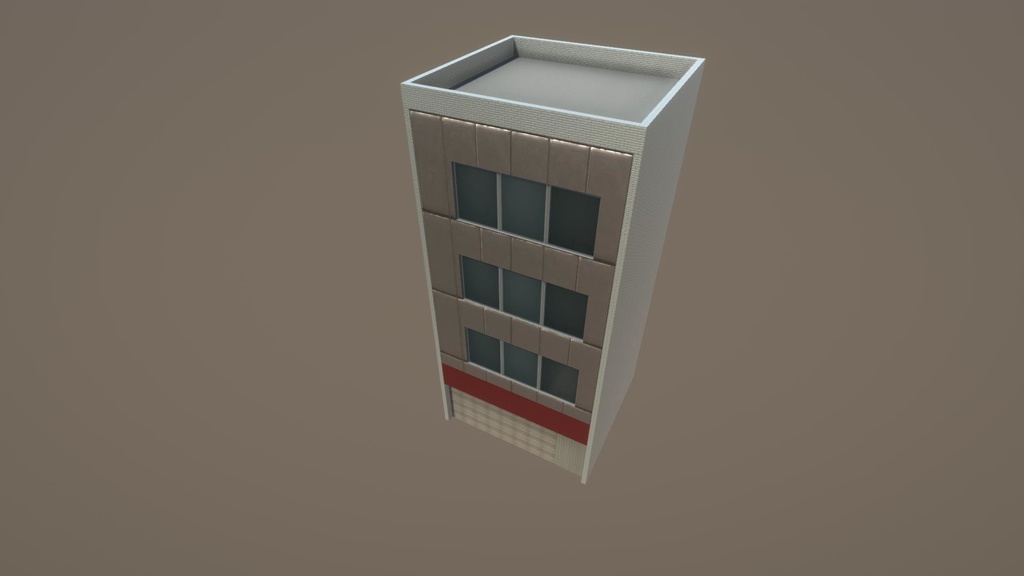 【無料Free】日本のビルセット01ユニティ用3Dモデル v2