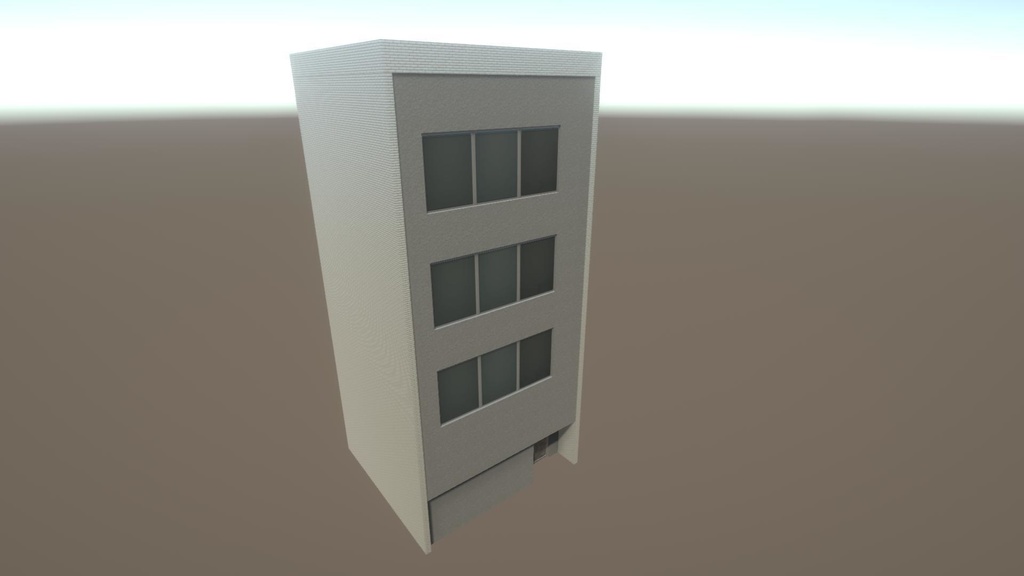 【無料Free】日本のビルセット01ユニティ用3Dモデル v2