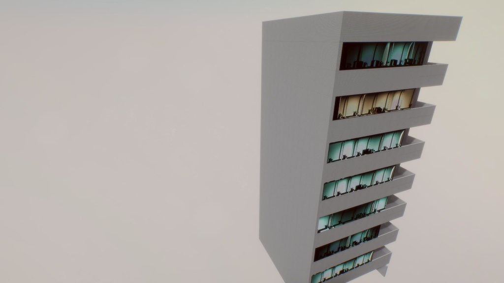 【無料Free】日本のビルセット01ユニティ用3Dモデル