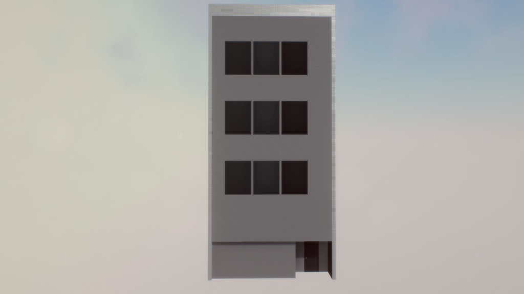 【無料Free】日本のビルセット01ユニティ用3Dモデル