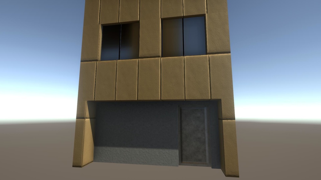 【無料Free】日本のビルセット02ユニティ用3Dモデル v2