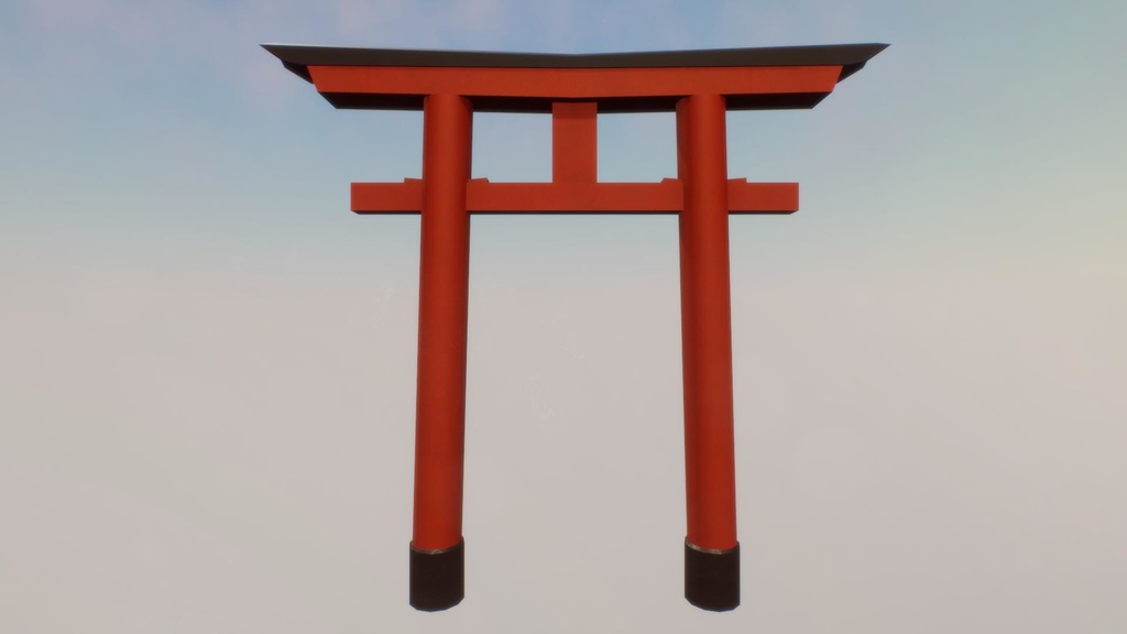 【無料Free】鳥居ユニティ用3Dモデル