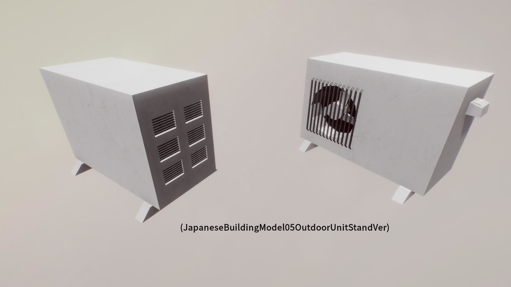 日本のビルセット03ユニティ用3Dモデル