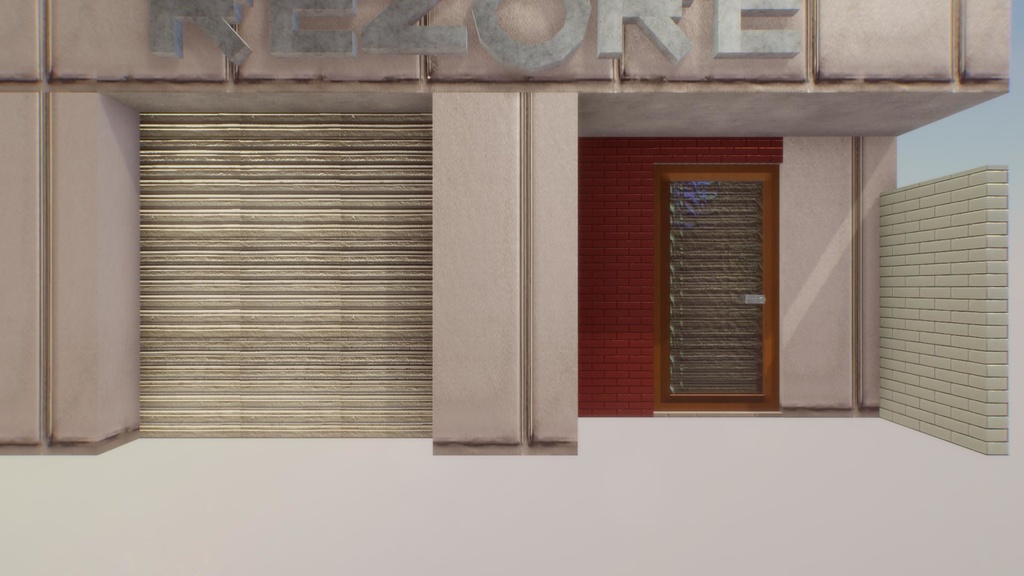 日本のビルセット03ユニティ用3Dモデル