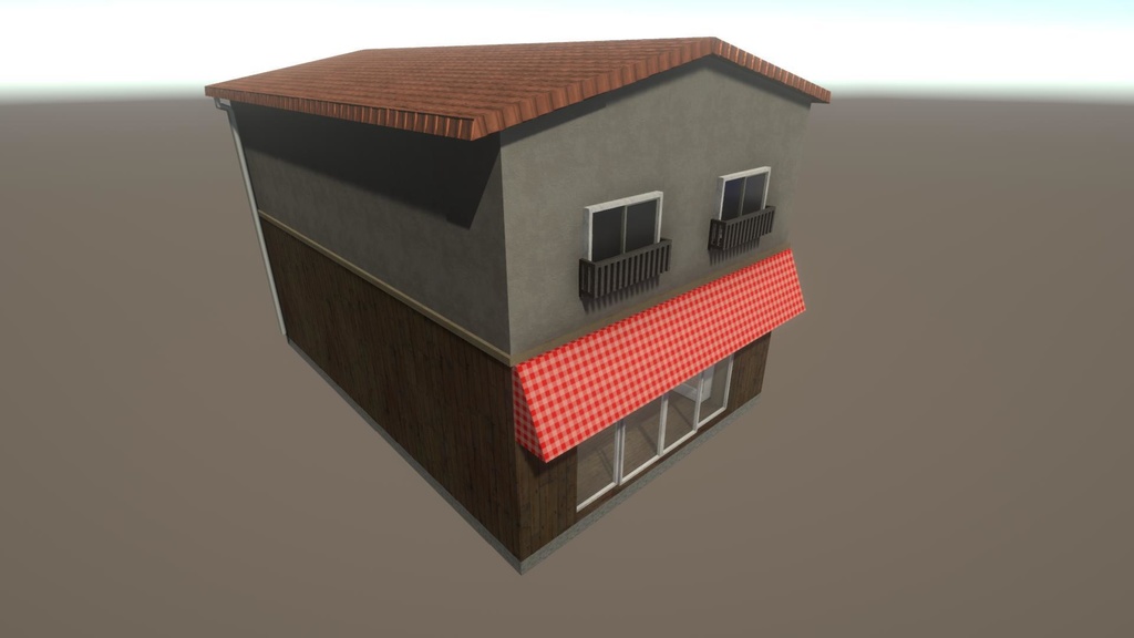 【無料Free】日本のビルセット06:商店 ユニティ用3Dモデル