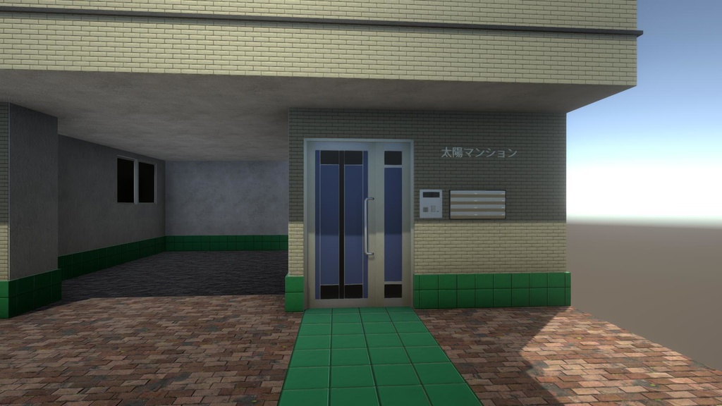 【無料Free】日本のビルセット08:マンション ユニティ用3Dモデル