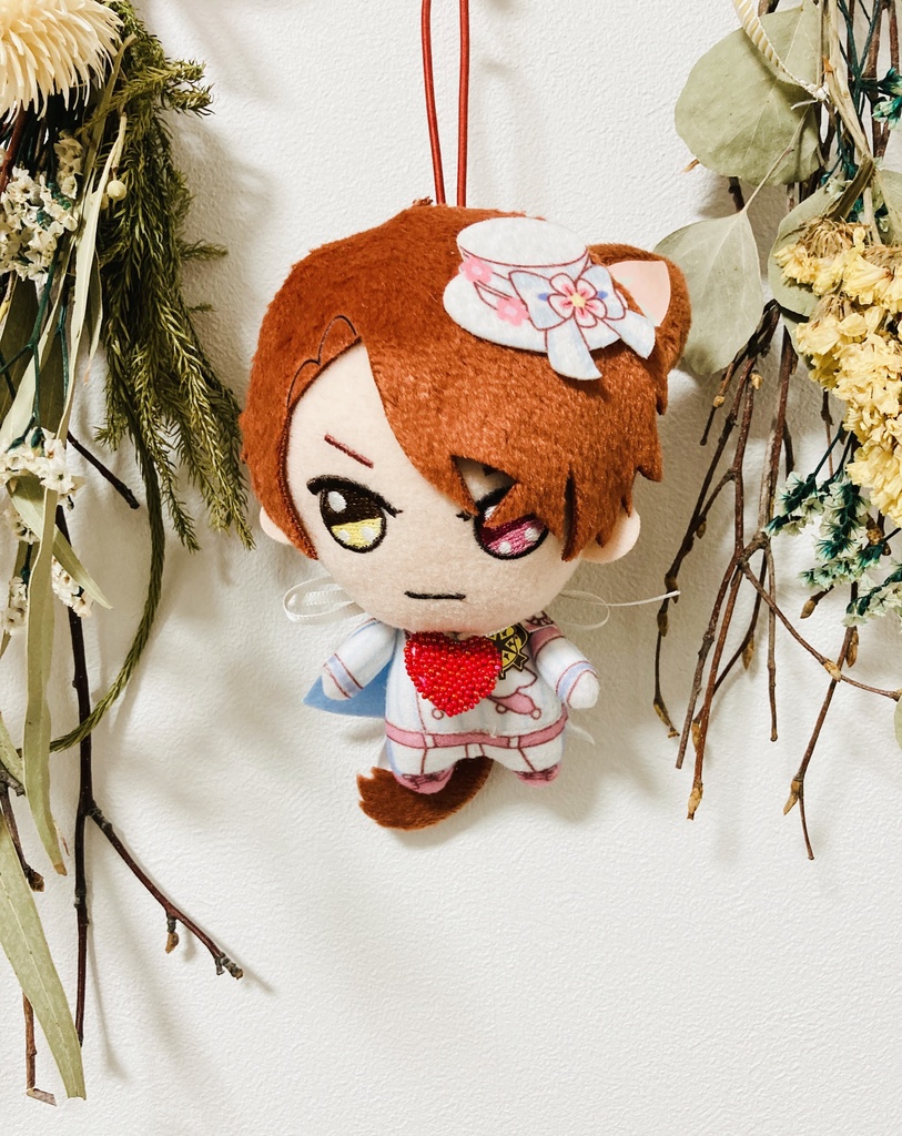 ぬい用ハートネックレス red