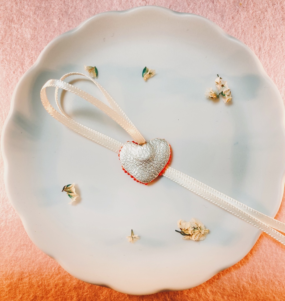 ぬい用ハートネックレス red