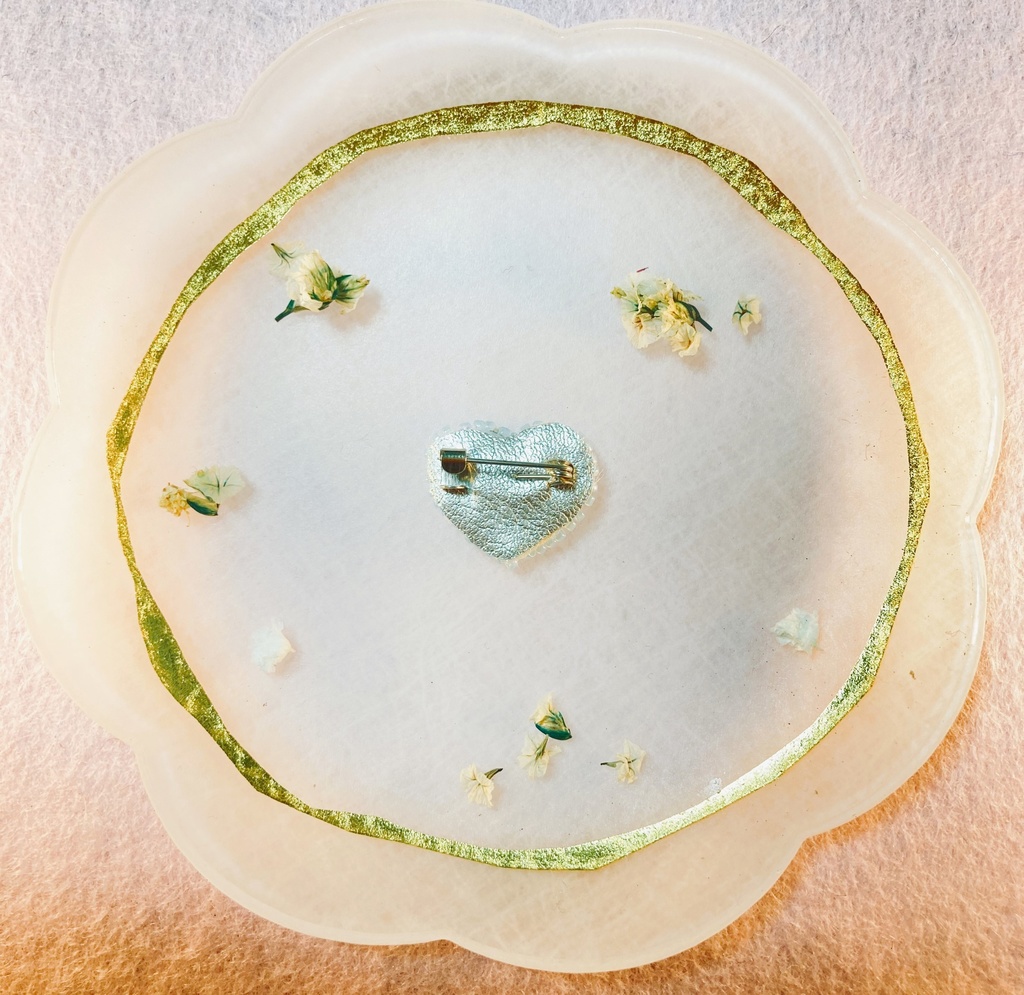 ぬい用ハートブローチ light blue