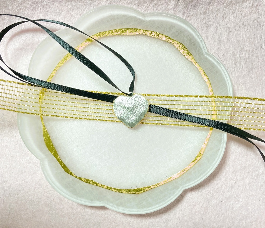 ぬい用ハートネックレス ゴールド