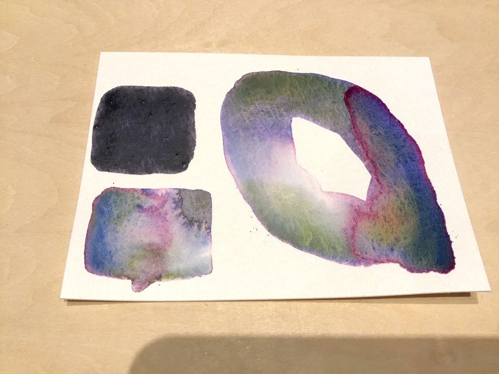 ハンドメイド絵の具 【A】Rainbow Greyシリーズ&【B】「夢の中の夢」