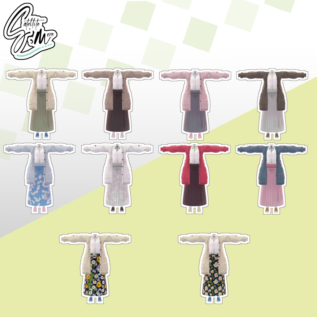 【21アバター対応】リテラリーカーディガンliterary cardigan