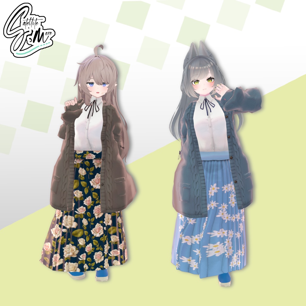 【21アバター対応】リテラリーカーディガンliterary cardigan