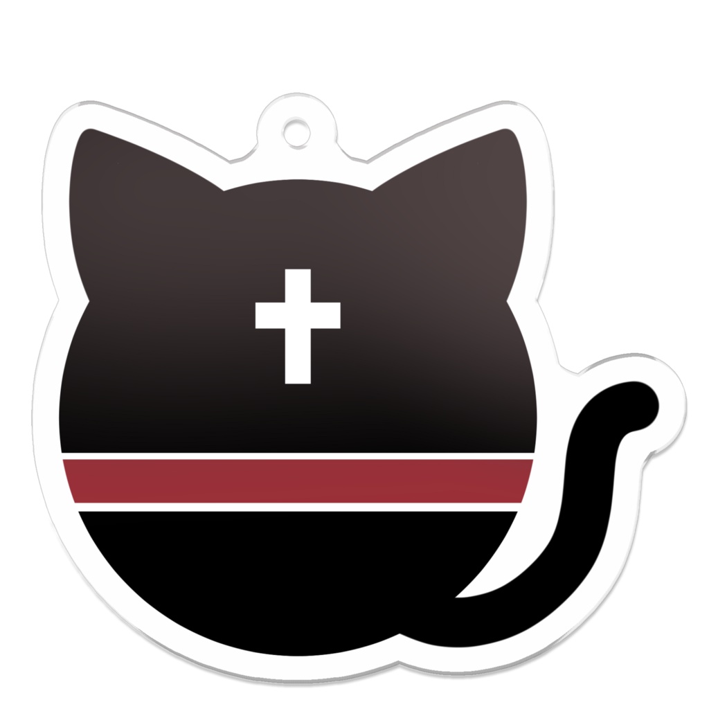 ねこたマークアクリルキーホルダー