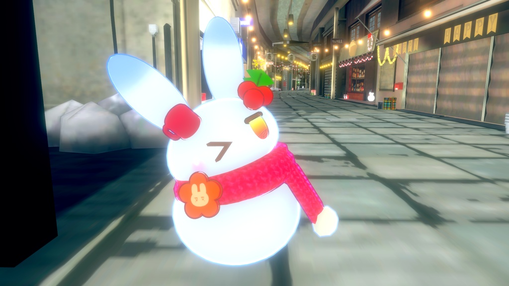 【無料】うさゆきだるま フユキくん(SnowRabbit Fuyuki)